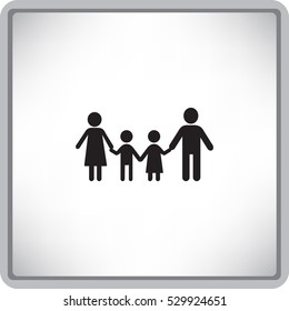 Flache Icon-Familie.