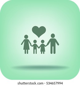 Flat icon family. 
