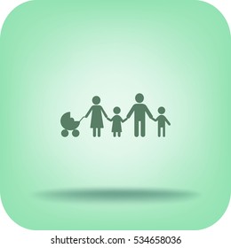 Flat icon family. 