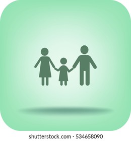 Familia de iconos plana.