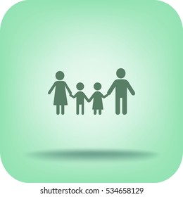 Flat icon family.