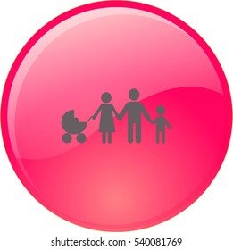 Familia de iconos plana. 
