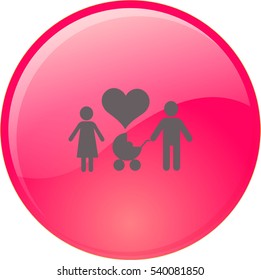 Familia de iconos plana. 