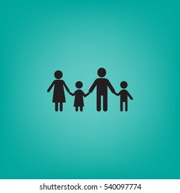 Flache Icon-Familie.
