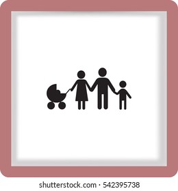 Flat icon family. 