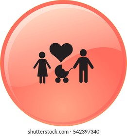 Flat icon family. 