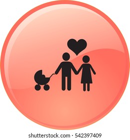Flat icon family. 