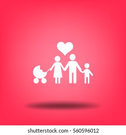 Flat icon family. 