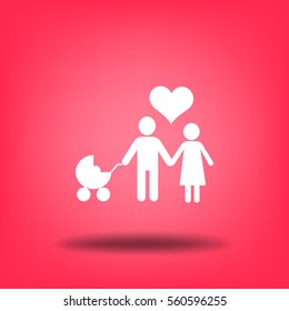 Familia de iconos plana. 