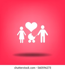 Flat icon family. 