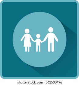 Familia de iconos plana.
