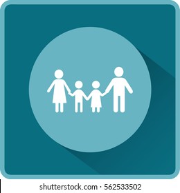 Flache Icon-Familie.