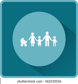 Flat icon family. 