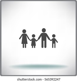 Familia de iconos plana.