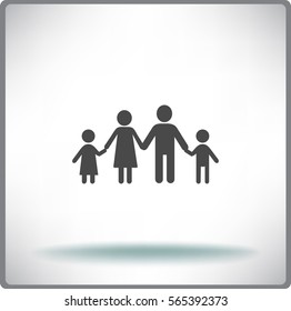 Flache Icon-Familie.