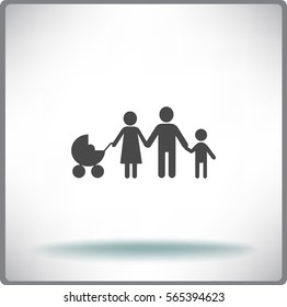 Familia de iconos plana. 