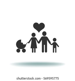 Flat icon family. 