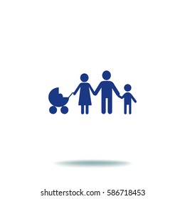 Flat icon family. 