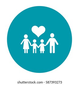 Flat icon family. 