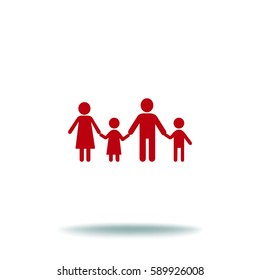 Flat icon family.