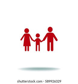 Familia de iconos plana.