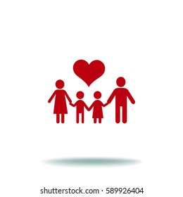 Família de ícones planos. 