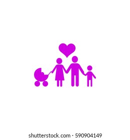 Familia de iconos plana. 