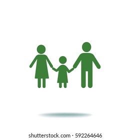 Flache Icon-Familie.