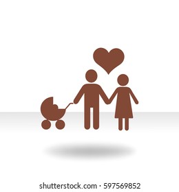Familia de iconos plana. 