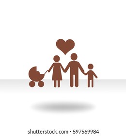 Flat icon family. 