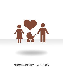 Flat icon family. 