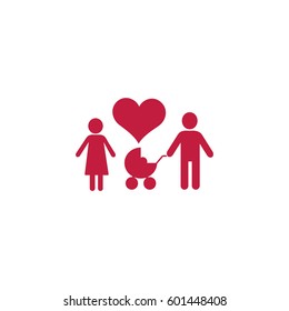 Flache Icon-Familie. 