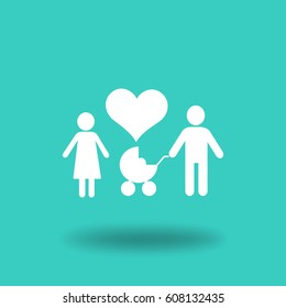 Flat icon family. 