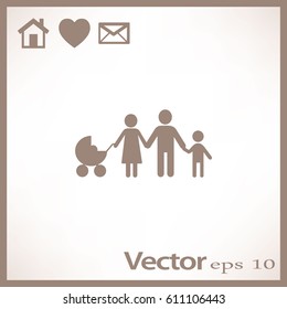 Flat icon family. 
