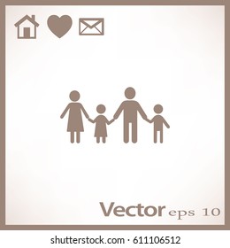 Flat icon family.