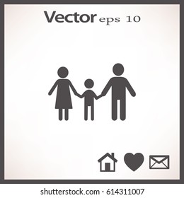 Flat icon family.