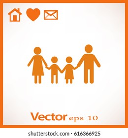 Familia de iconos plana.
