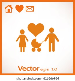 Flat icon family. 