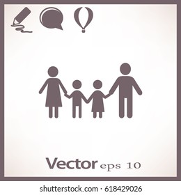 Flat icon family.