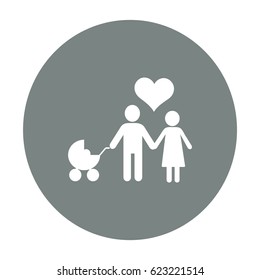 Flat icon family. 