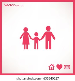 Flat icon family.