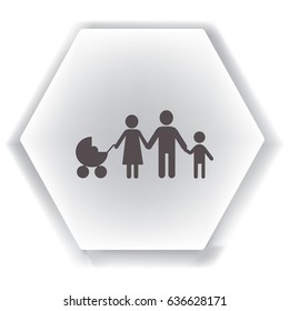 Flat icon family. 