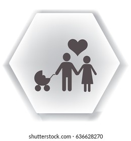 Familia de iconos plana. 