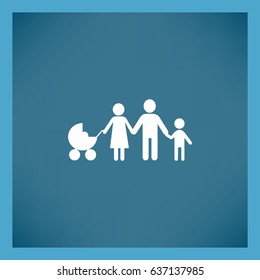 Flat icon family. 