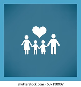 Familia de iconos plana. 