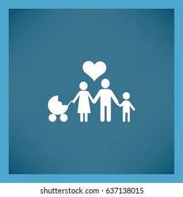 Familia de iconos plana.
