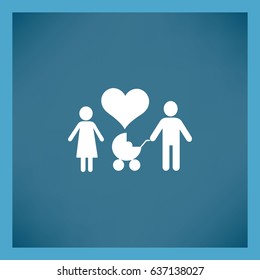 Familia de iconos plana. 