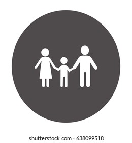 Flache Icon-Familie.