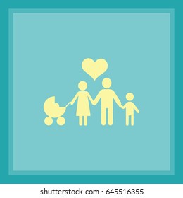 Familia de iconos plana. 