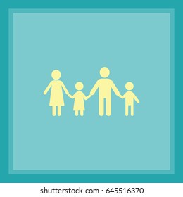 Flache Icon-Familie.
